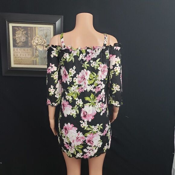 LILY ROSE Black Floral Dress XS - Picture 5 of 5